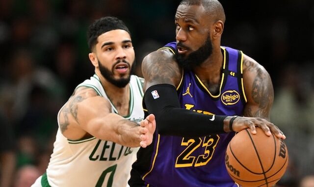 NBA: Los Angeles Lakers at Boston Celtics