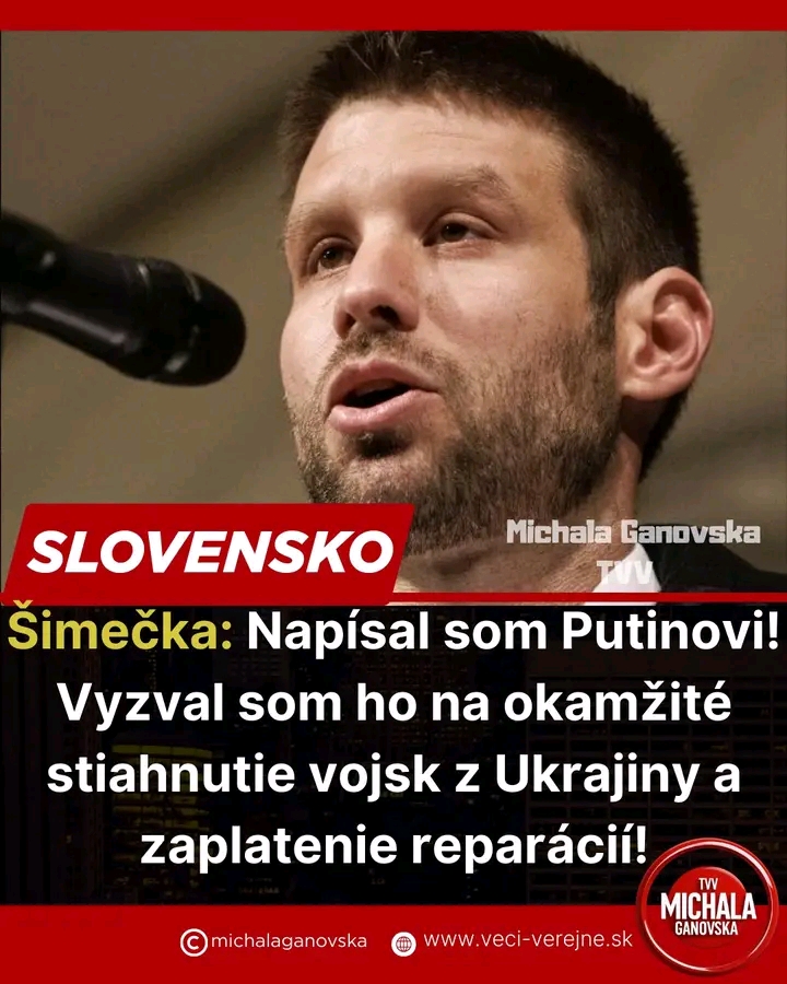 „Neočakávaná správa: Ako sa list od Michal Šimečka dostal do siení Kremlin.“ ✉️