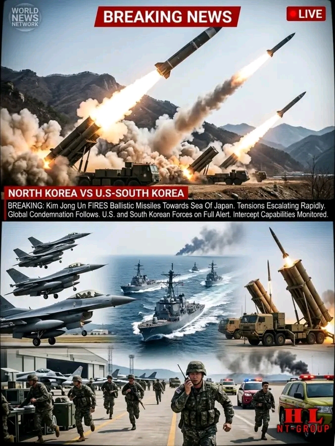 🔥 North Korea Vs U.S-South Korea BREAKING: Kim Jong Un FIRES Ballistic Missiles Towards Sea Of Japan 📌Read more: …..