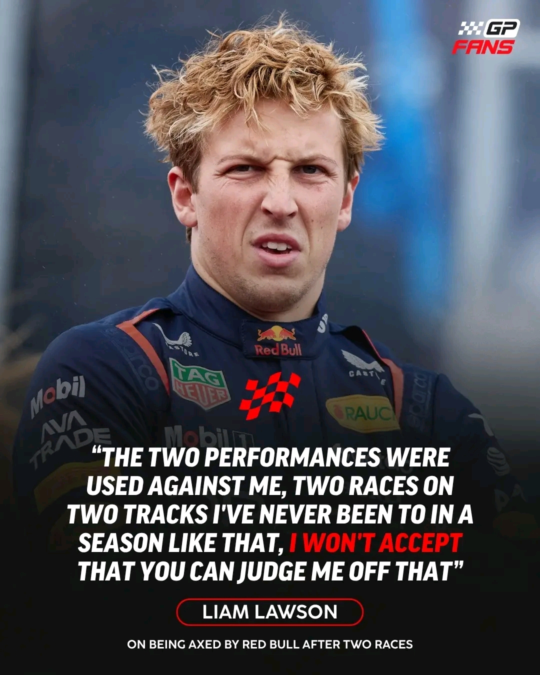 WAS LIAM LAWSON HARSHLY AXED BY RED BULL? THE DEBATE REFUSES TO DIE