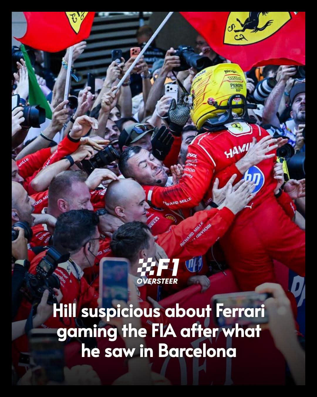 DAMON HILL RAISES QUESTIONS AS FERRARI’S BARCELONA BREAKTHROUGH SHAKES UP THE 2026 F1 TITLE FIGHT