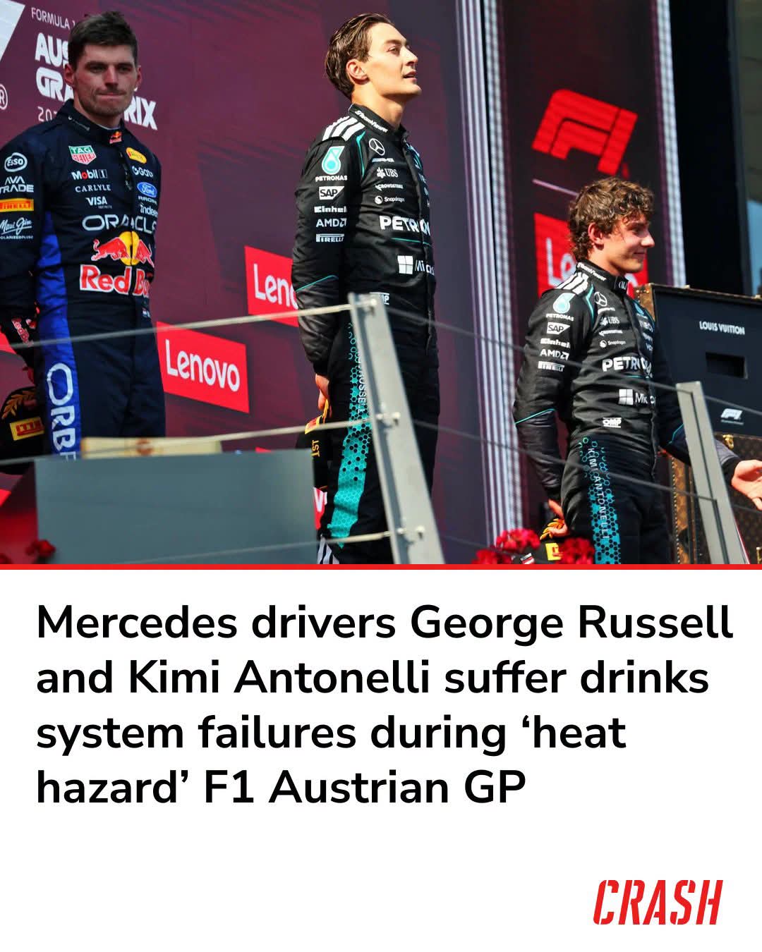 GEORGE RUSSELL OVERCOMES HEAT AND DRINKS SYSTEM FAILURE TO CLAIM GRUELLING AUSTRIAN GRAND PRIX VICTORY