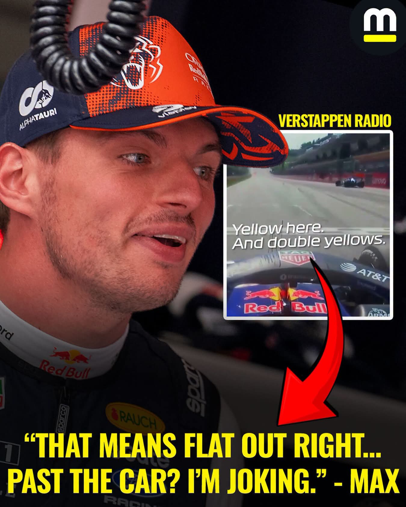 MAX VERSTAPPEN’S SARCASTIC RADIO MESSAGE REIGNITES FIA YELLOW FLAG DEBATE AFTER AUSTRIAN GRAND PRIX