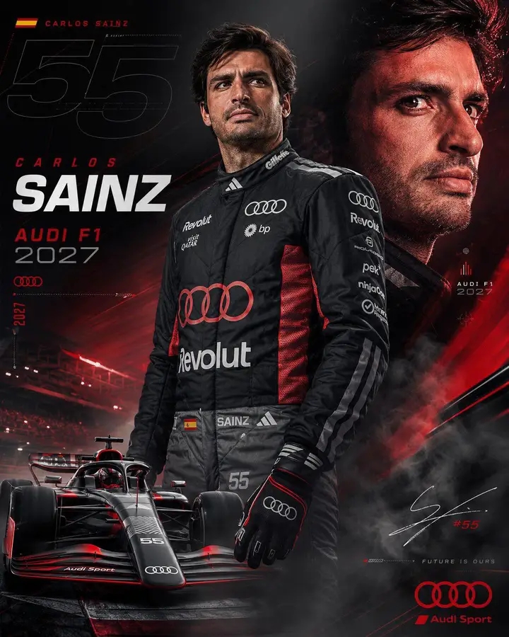 CARLOS SAINZ LINKED WITH AUDI FOR 2027 AS WILLIAMS REPORTEDLY CONSIDERS YUKI TSUNODA