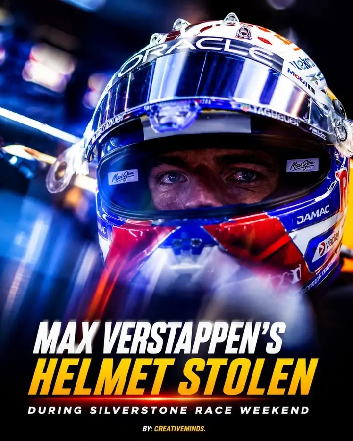 MAX VERSTAPPEN HELMET THEFT AT SILVERSTONE SPARKS SHOCK ACROSS FORMULA 1