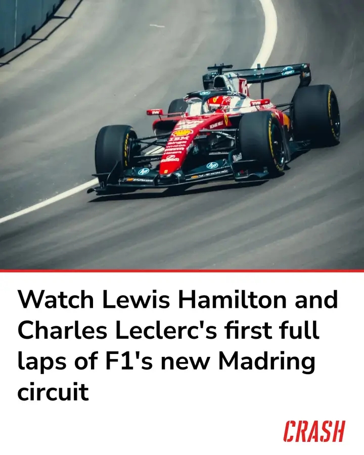 Watch Lewis Hamilton and Charles Leclerc’s first full laps of F1’s new Madring circuit