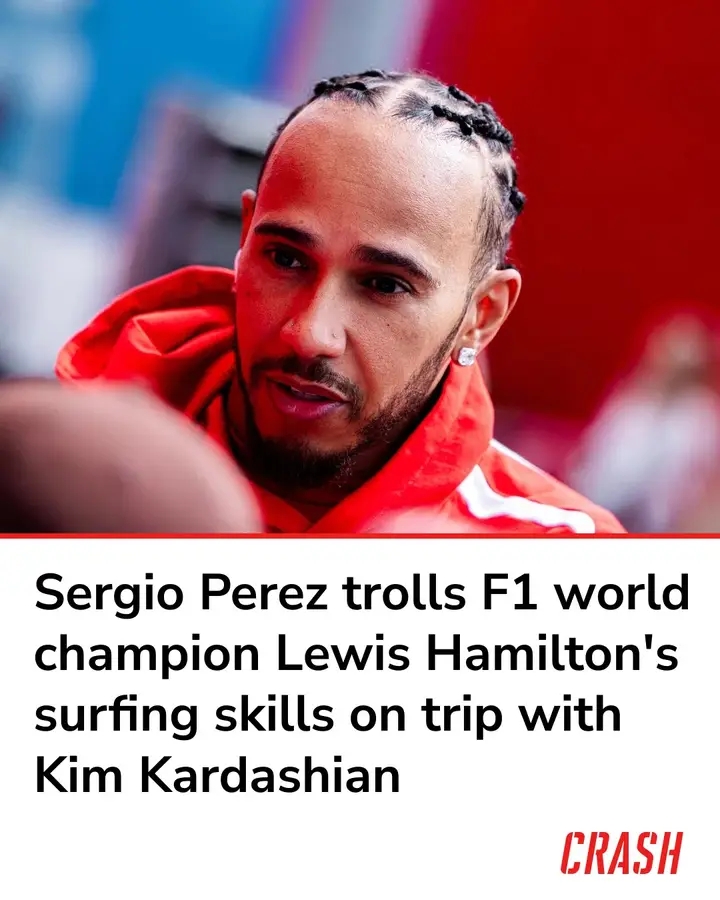 Sergio Perez Teases Lewis Hamilton as Ferrari Star Shows Off His Surfing Skills