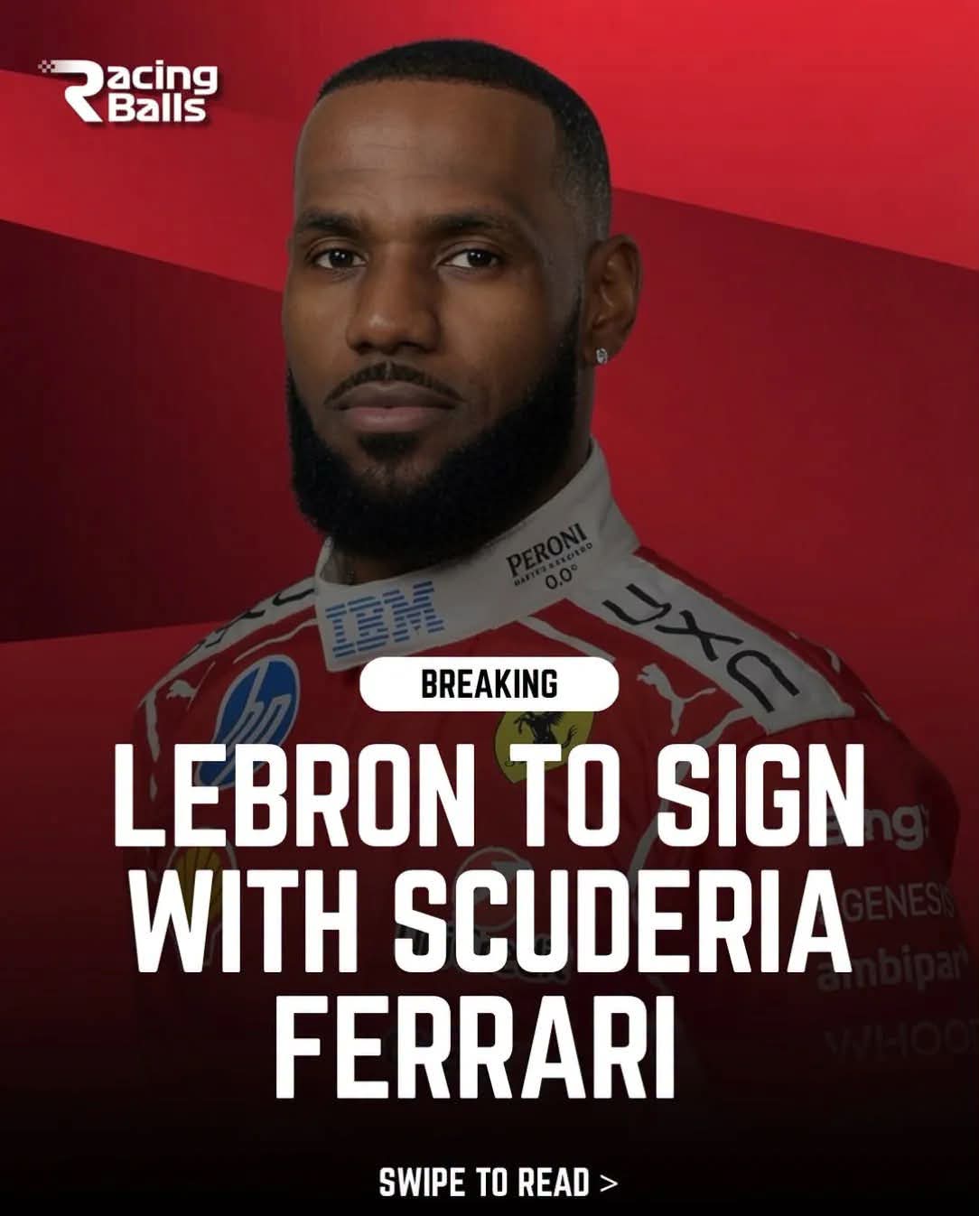 BREAKING NEWS: LEBRON JAMES TO FERRARI? HERE’S WHY THE VIRAL JOKE HAS F1 AND NBA FANS LAUGHING