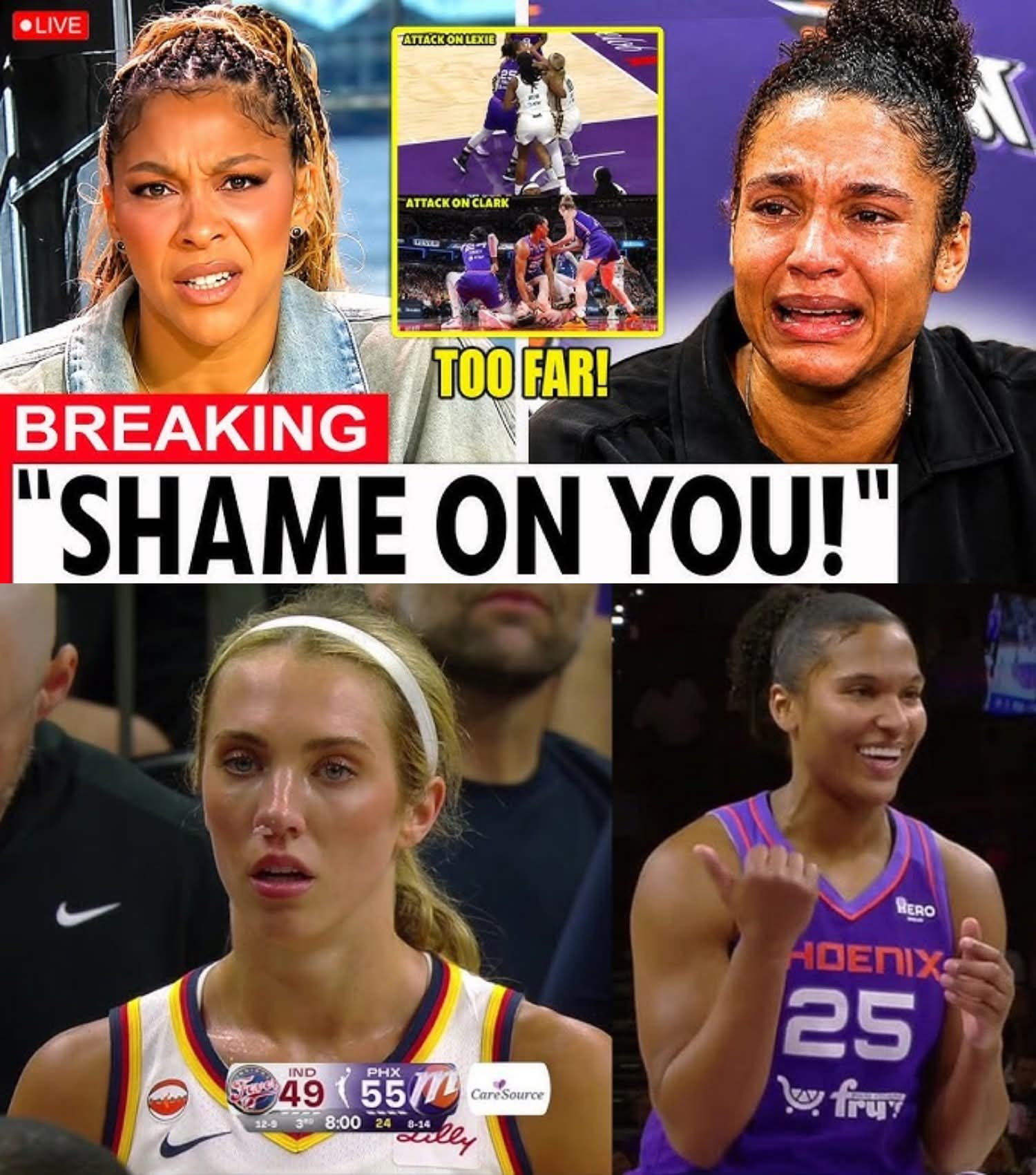 CANDACE PARKER DEMANDS WNBA TAKE ACTION AS ALYSSA THOMAS FACES NEW SCRUTINY AFTER CAITLIN CLARK AND LEXIE HULL INCIDENTS