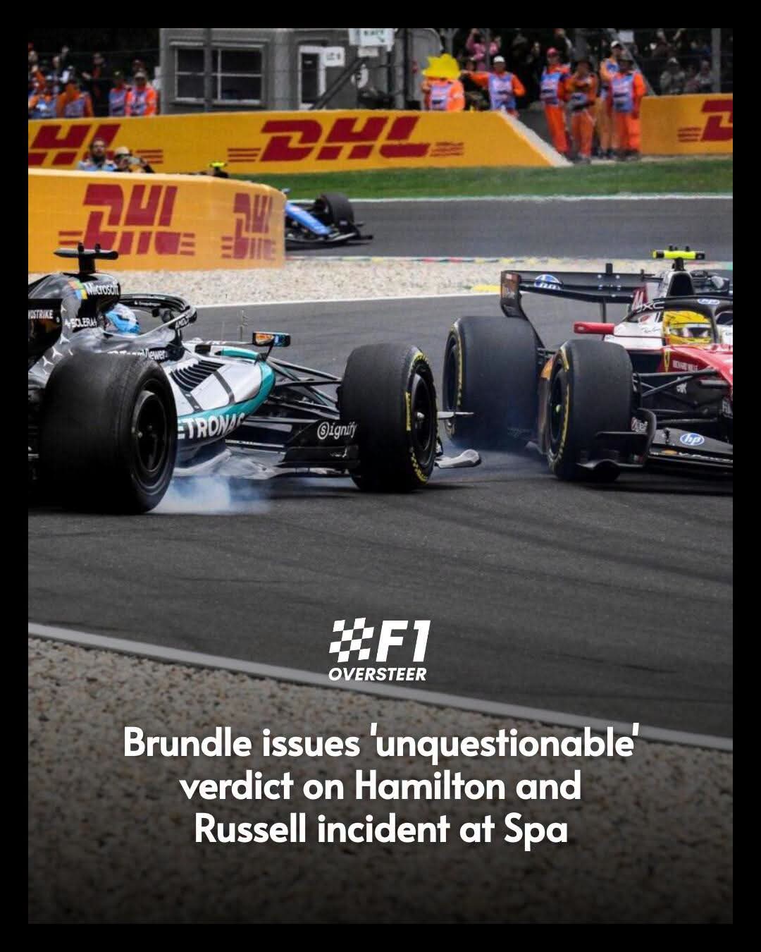 MARTIN BRUNDLE DELIVERS ‘UNQUESTIONABLE’ VERDICT ON LEWIS HAMILTON PENALTY AS BELGIAN GRAND PRIX CONTROVERSY DIVIDES F1