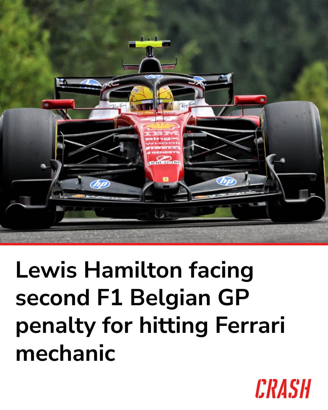 LEWIS HAMILTON SURVIVES SECOND BELGIAN GRAND PRIX PENALTY SCARE AFTER FERRARI PIT LANE DRAMA