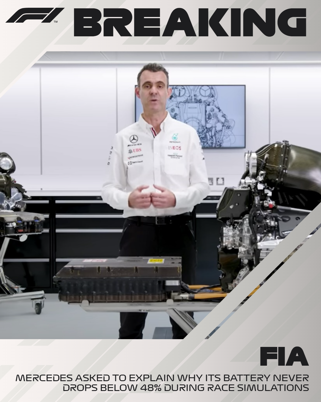 MERCEDES ORDERED TO EXPLAIN UNUSUAL BATTERY DATA AHEAD OF BELGIAN GRAND PRIX AS RIVALS TAKE NOTICE