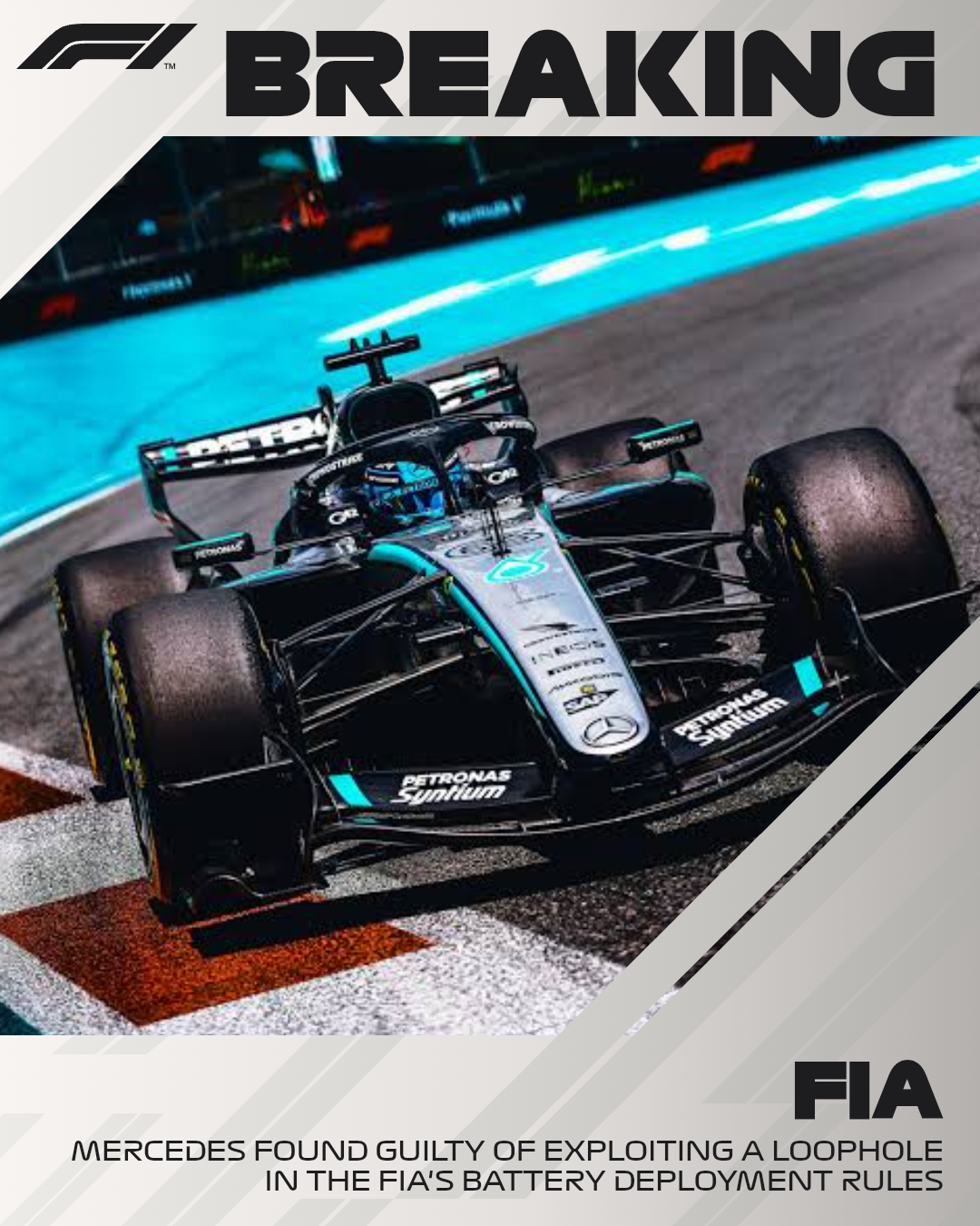 MERCEDES FOUND GUILTY OF EXPLOITING FIA BATTERY DEPLOYMENT LOOPHOLE AS PADDOCK ROCKED BY TECHNICAL CONTROVERSY