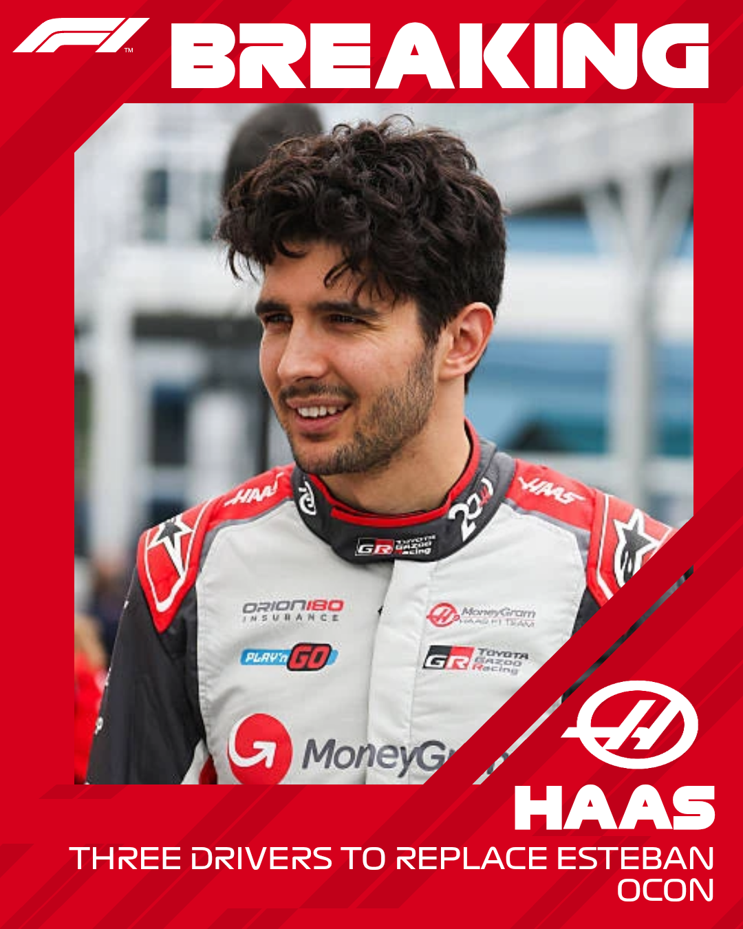 HAAS CONSIDERING THREE DRIVERS TO REPLACE ESTEBAN OCON AS 2027 F1 SEAT BATTLE INTENSIFIES