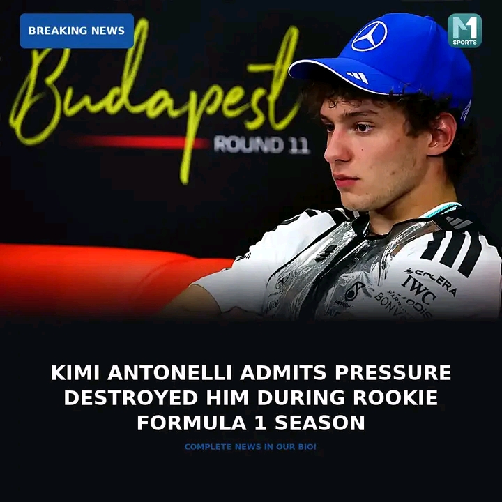 KIMI ANTONELLI REVEALS THE PRESSURE THAT NEARLY BROKE HIM DURING HIS ROOKIE F1 SEASON