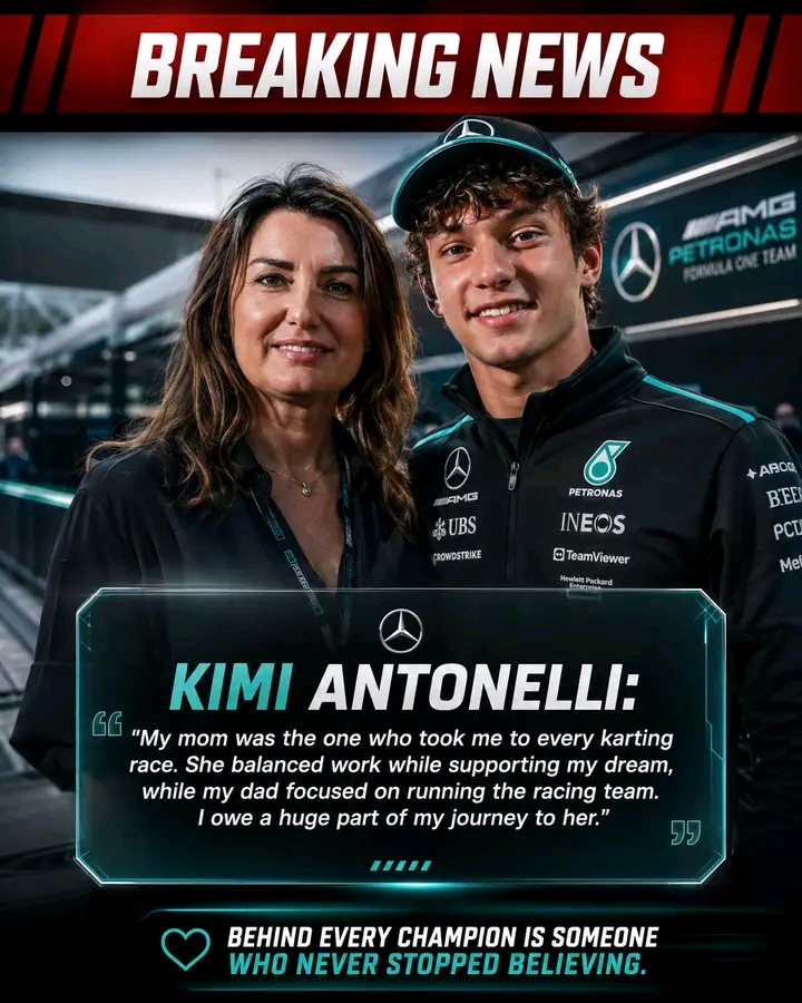 KIMI ANTONELLI REVEALS THE FAMILY SUPPORT BEHIND HIS FORMULA 1 DREAM