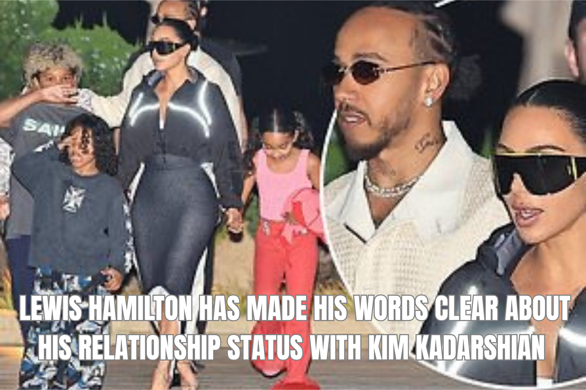 LEWIS HAMILTON FINALLY SETS THE RECORD STRAIGHT ON HIS RELATIONSHIP STATUS WITH KIM KARDASHIAN