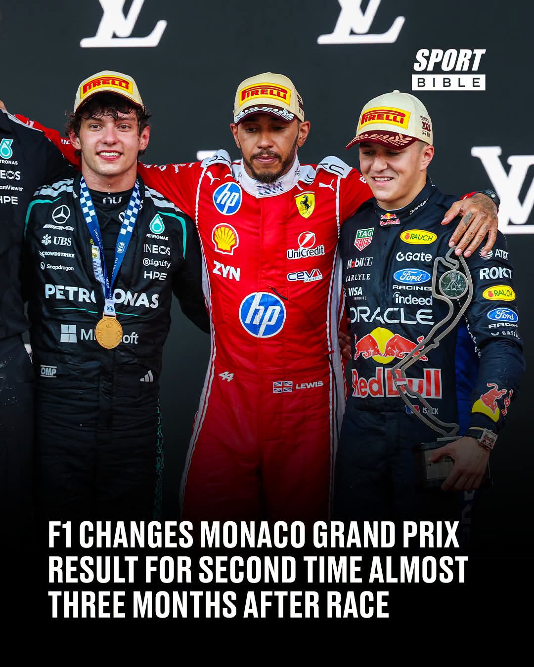 F1 MONACO GRAND PRIX RESULT CHANGED AGAIN AS PIERRE GASLY LOSES PODIUM MONTHS AFTER THE RACE