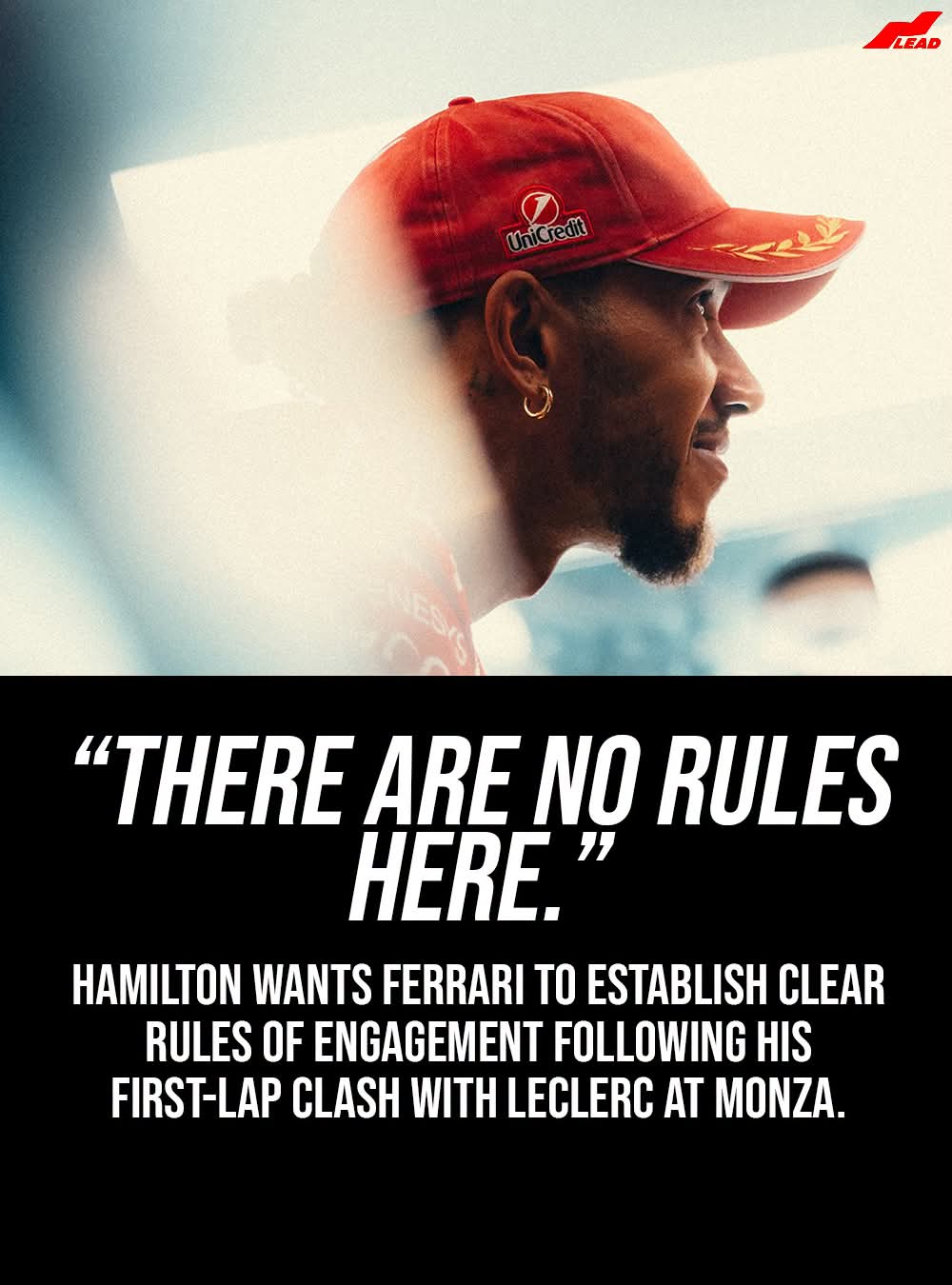 LEWIS HAMILTON DEMANDS FERRARI WRITE THE RULES BEFORE HIS NEXT BATTLE WITH CHARLES LECLERC