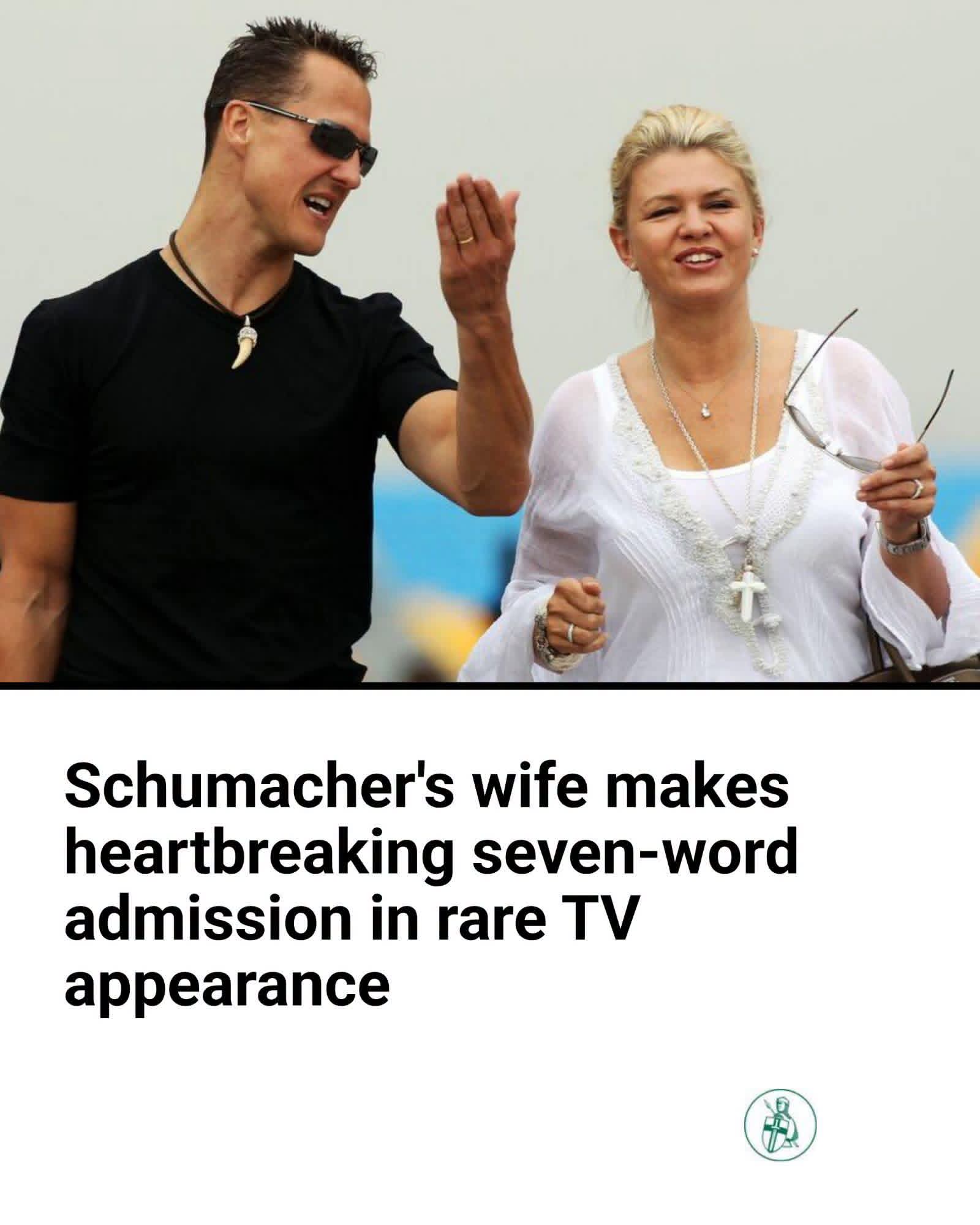 Schumacher ‘s Wife Makes Heartbreaking Seven-Word Admission On Rare TV Appearance