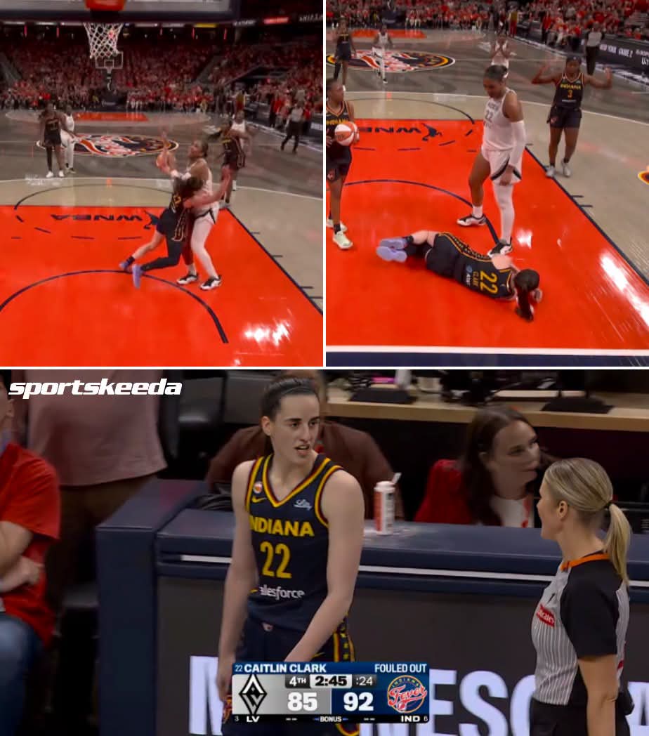 Caitlin Clark fouled out right at the end of Game..