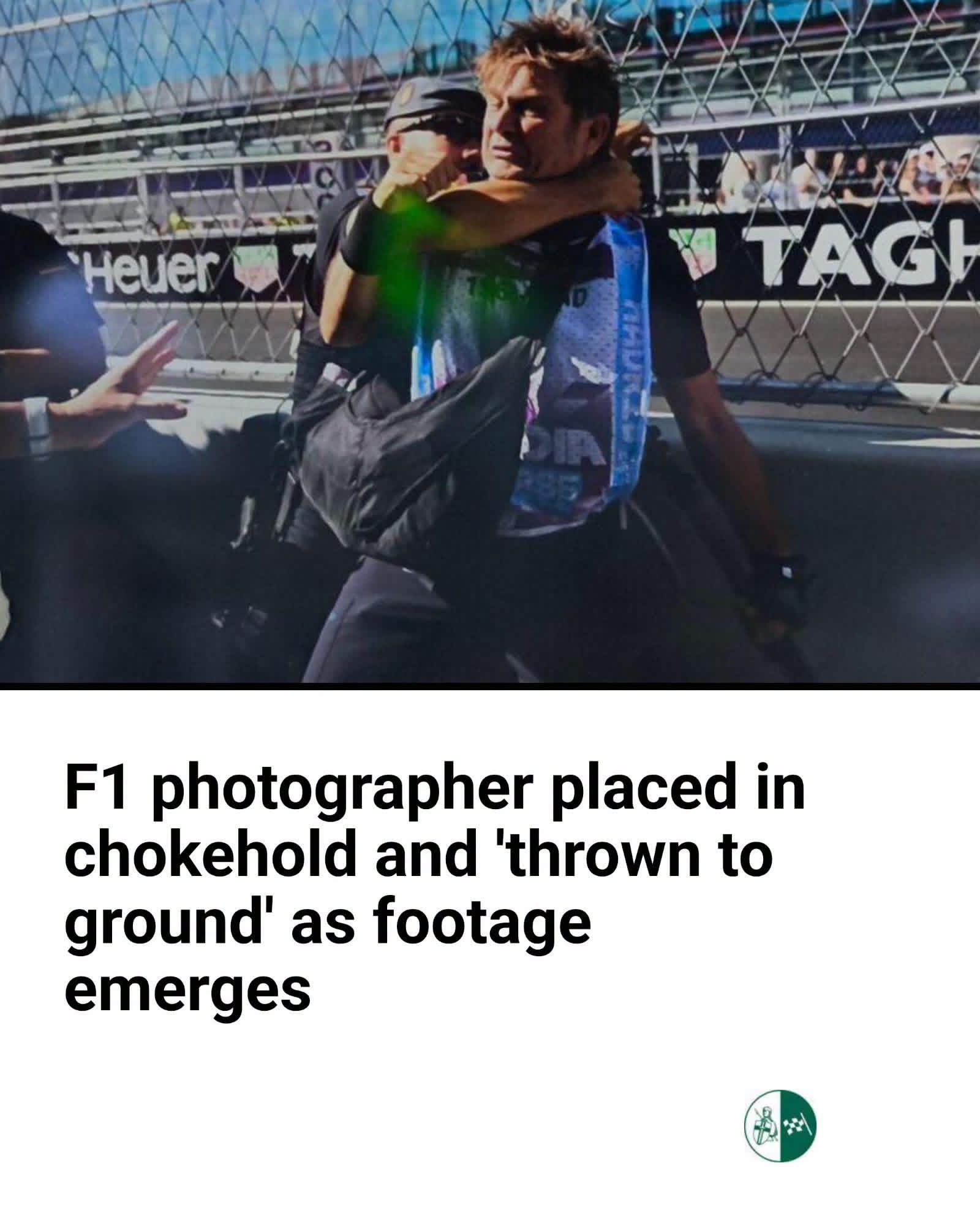 F1 PHOTOGRAPHER PLACED IN CHOKEHOLD AND THROWN TO GROUND AT SPANISH GP AS SHOCKING VIDEO EMERGES