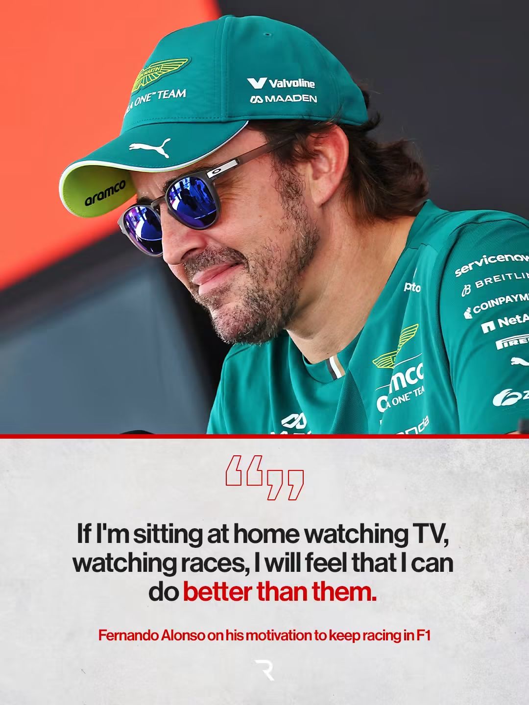 FERNANDO ALONSO CONFIRMS HE’S NOT READY TO WATCH F1 FROM THE COUCH JUST YET