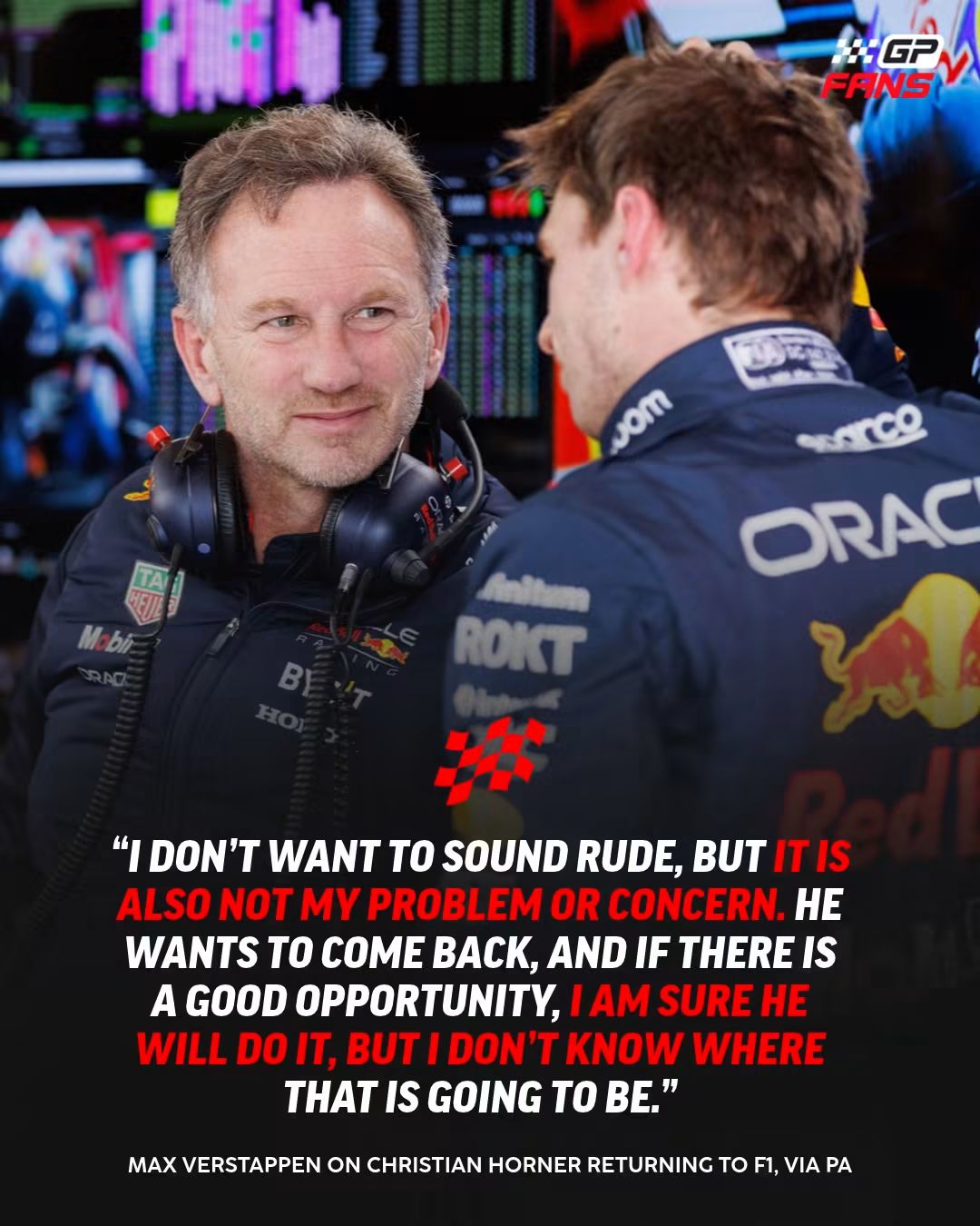MAX VERSTAPPEN DELIVERS BRUTALLY HONEST VERDICT ON CHRISTIAN HORNER’S F1 RETURN RUMOURS