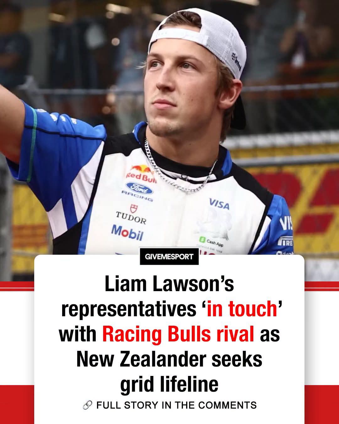 LIAM LAWSON’S F1 FUTURE TAKES A NEW TURN AS CADILLAC TALKS EMERGE OVER POTENTIAL 2027 SEAT