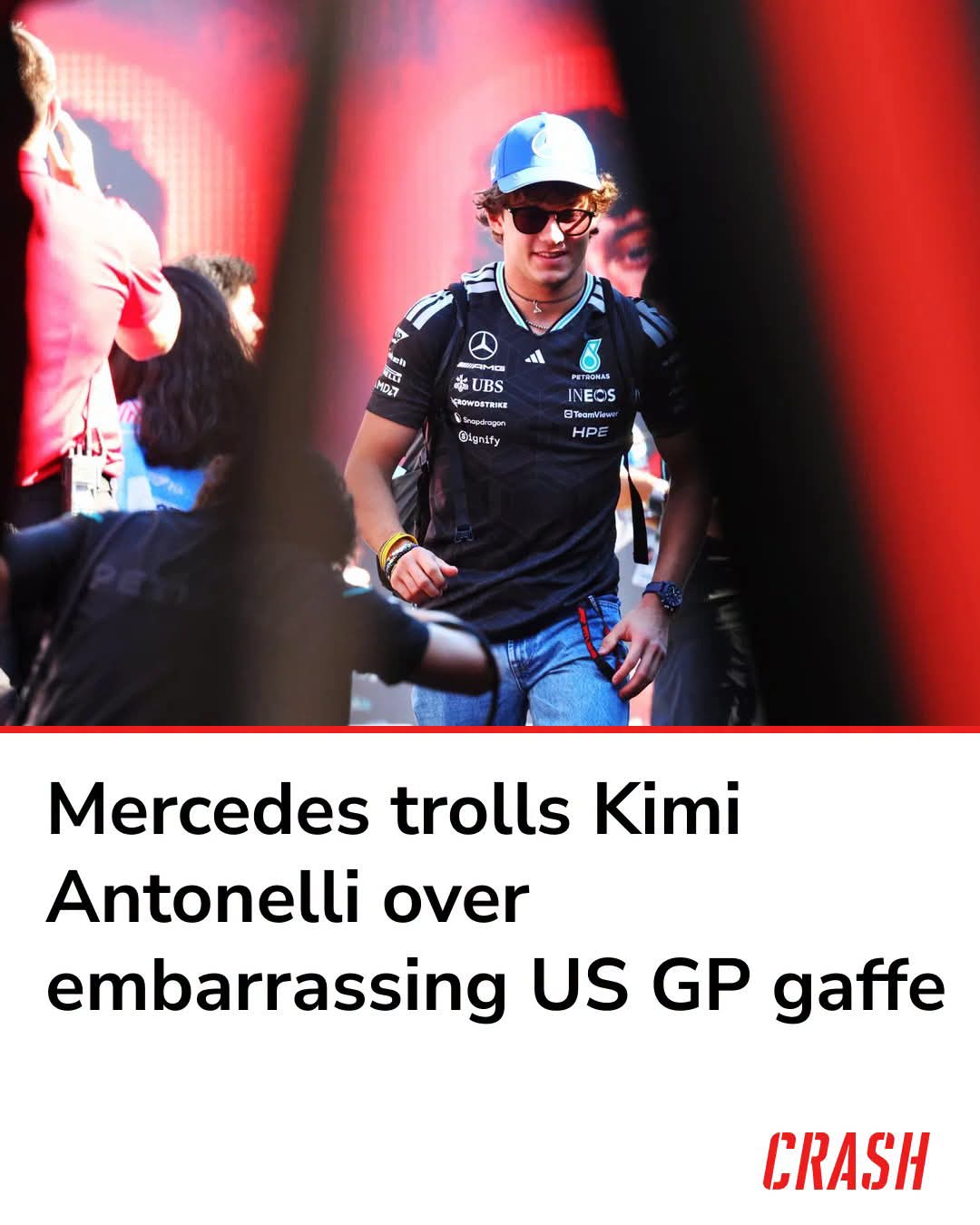 MERCEDES MOCKS KIMI ANTONELLI AFTER EMBARRASSING US GP GAFFE AS F1 STAR MAKES HISTORY IN AUSTIN