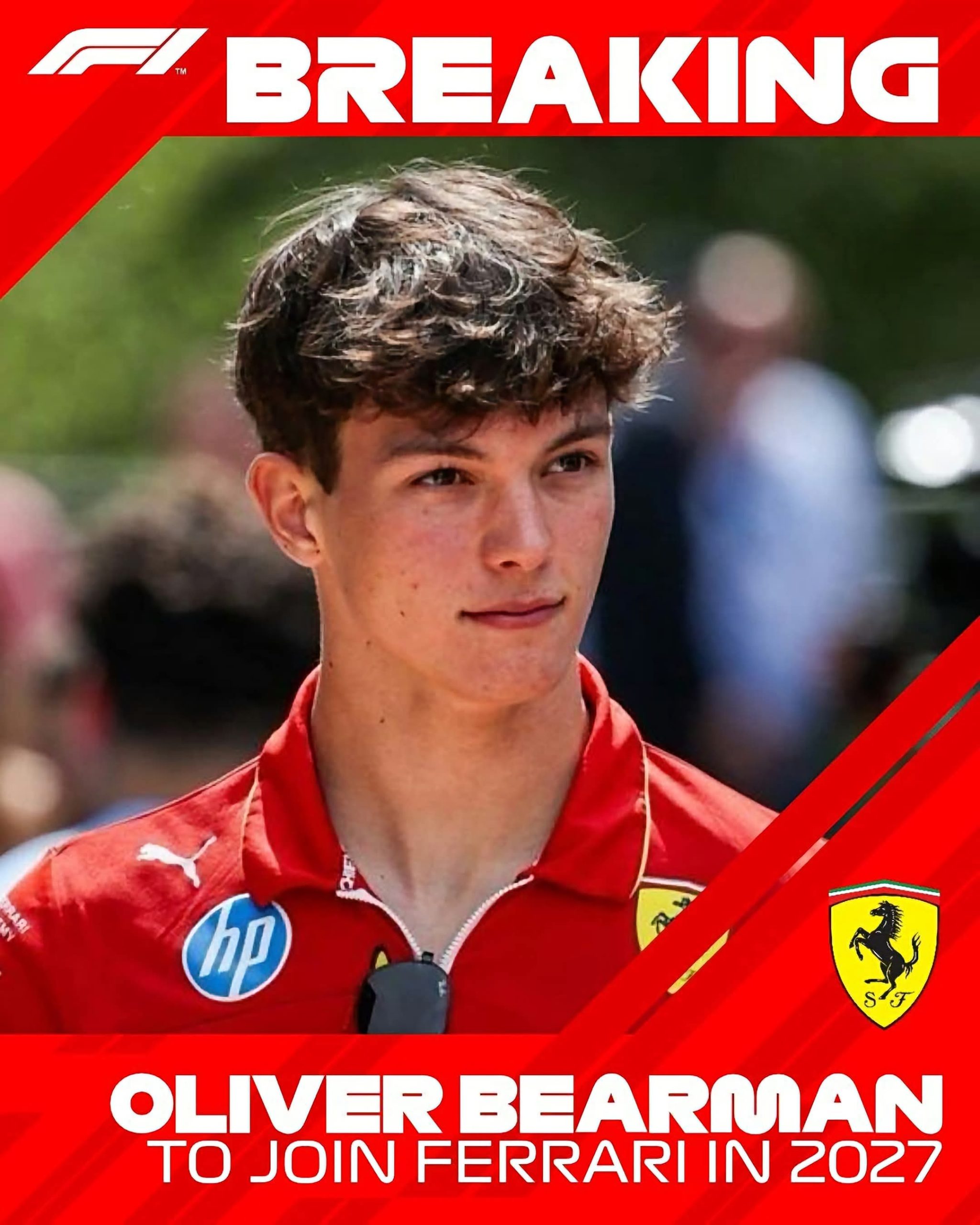BREAKING: OLIVER BEARMAN LINKED WITH SHOCK FERRARI MOVE FOR 2027 AFTER HAAS CONTRACT TALKS HIT STUMBLING BLOCK